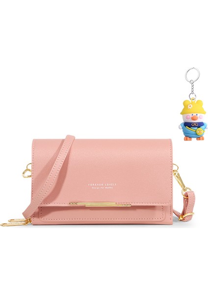 Cep Telefonu Çantası Kapak Tipi Kadın Moda Çok Fonksiyonlu Crossbody Omuz Çantası Çok Yönlü Cüzdan (Yurt Dışından)