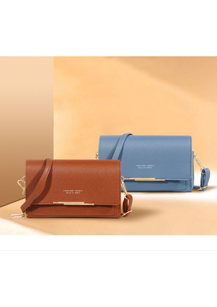 Cep Telefonu Çantası Kapak Tipi Kadın Moda Çok Fonksiyonlu Crossbody Omuz Çantası Çok Yönlü Cüzdan (Yurt Dışından)