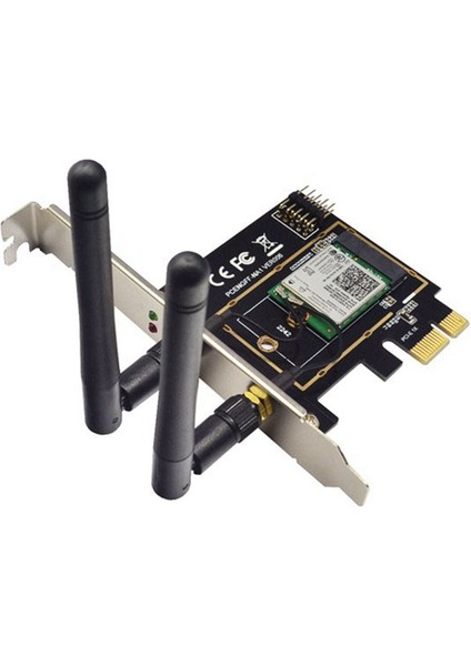 M.2 Wifi Adaptörü M2 Ngff Anahtarı Ae'den Mini Pci Express Wifi Yükseltici Pcı-E 1x Ngff Kablosuz Destek Mini Pcie Ağ Kartı A (Yurt Dışından)
