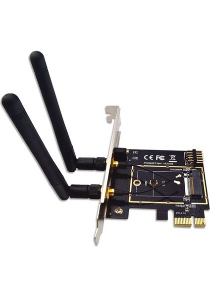 M.2 Wifi Adaptörü M2 Ngff Anahtarı Ae'den Mini Pci Express Wifi Yükseltici Pcı-E 1x Ngff Kablosuz Destek Mini Pcie Ağ Kartı A (Yurt Dışından)