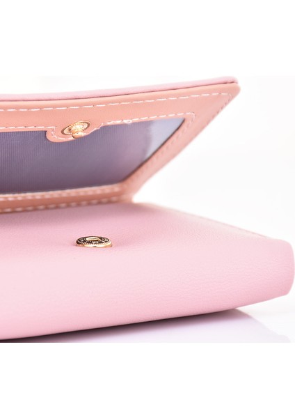 Cüzdan Kadın Kısa Öğrenci Mini Küçük Cüzdan Sevimli Karikatür Çoklu Kart Yuvası Üç Katlı Para Cüzdan (Yurt Dışından) fırsatları