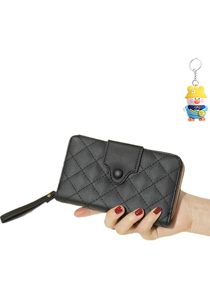 Cüzdan Kadın Uzun Para Cüzdanı Çoklu Kart Yuvası Toka Cüzdanı Büyük Kapasiteli Clutch Kadın (Yurt Dışından)