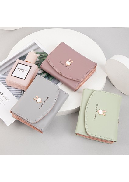 Cüzdan Kadın Kısa Sevimli Para Cüzdanı Üç Katlı Para Çantası Öğrenci Cüzdanı Kadın (Yurt Dışından) modelleri