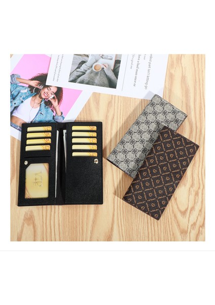 Kart Tutucu Büyük Kapasiteli Cüzdan Uzun Kart Yuvası Küçük Kart Tutucu Çoklu Kart Tutucu Kadın Kart Tutucu (Yurt Dışından) indirimleri