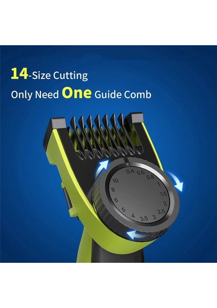 Philips Oneblade QP2520 QP2530 QP2630 QP2620 Elektrikli Düzeltici ve Tıraş Makinesi Için Kılavuz Tarak Koruyucuları, 14 Uzunluk (0,4 Ila 10 Mm) (Yurt Dışından) fiyatları