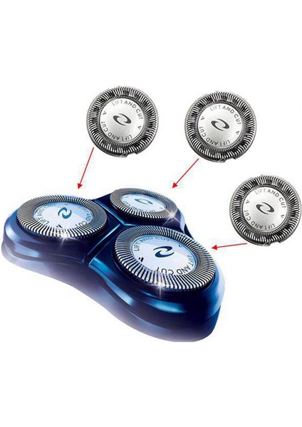 Philips Norelco Hq3 Hq4 HQ55 HQ56 HQ6900 HQ6868 HQ5812 HQ6874 Tıraş Bıçağı Için 3 Adet Yedek Tıraş Başlığı (Yurt Dışından)