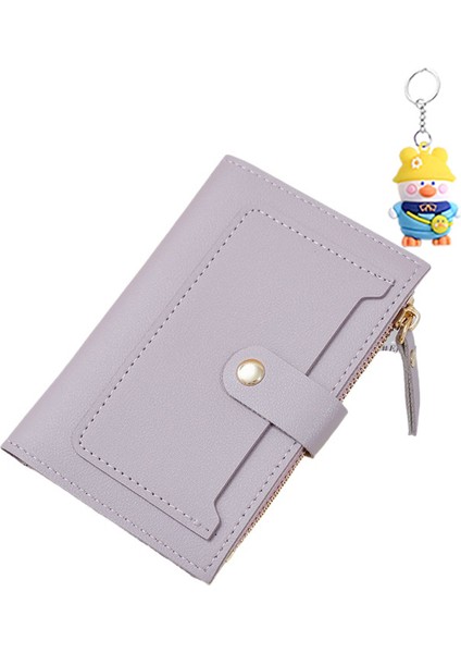 Bayan Çok Fonksiyonlu Kart Tutucu Fermuarlı Para Cüzdanı Çoklu Kart Yuvası Öğrenci Kart Tutucu Cüzdanı (Yurt Dışından)