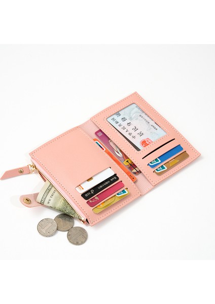 Bayan Çok Fonksiyonlu Kart Tutucu Fermuarlı Para Cüzdanı Çoklu Kart Yuvası Öğrenci Kart Tutucu Cüzdanı (Yurt Dışından) modelleri