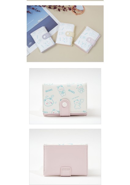 Bayan Cüzdan Kız Cüzdan Kısa Karikatür Sevimli Çok Kart Yuvası Öğrenci Para Cüzdanı (Yurt Dışından) indirimleri