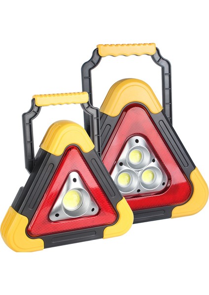 LED Araba Uyarı Işığı Üçgen Uyarı Işığı Su Geçirmez Üçgen Acil Durum Işığı Çok Işlevli Güvenlik Uyarı Işareti (Yurt Dışından)