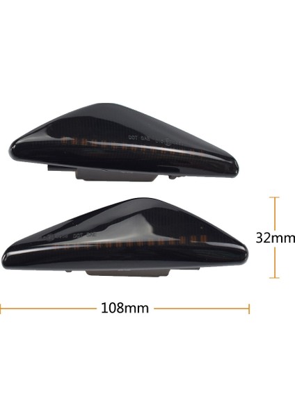 2 Adet Füme Araba Dinamik LED Yan Işaret Lambası Dönüş Sinyal Lambası Bmw X3 F25 X5 E70 X6 E71 E72 2008-2014 (Yurt Dışından)