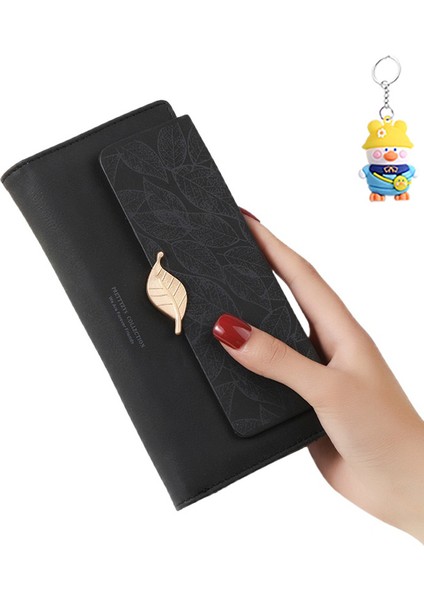 Bayanlar Uzun Cüzdan Büyük Kapasiteli Kadın Clutch Kart Tutucu (Yurt Dışından)