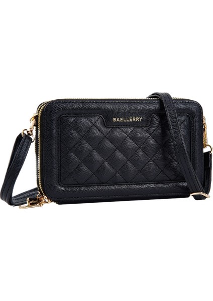 Bayan Çantaları Çift Fermuarlı Telefon Çantaları Moda Omuz Crossbody Çanta Cüzdan (Yurt Dışından) indirimleri