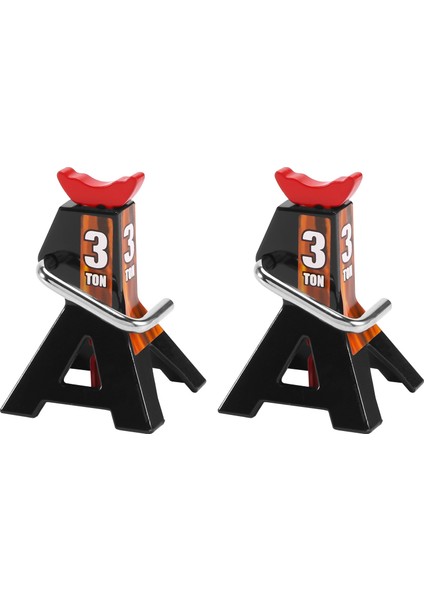 2 Adet Metal 3 Ton Simüle Kriko Yüksekliği Ayarlanabilir Tamir Braketi Sahne Aracı Kaldırma Krikosu 1/10 Trx4 D90 CC01 Rc Tırmanma Arabası Siyah (Oyuncak Model) (Yurt Dışından)