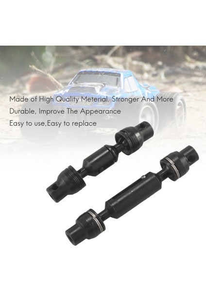 Adet Metal Tahrik Mili Cvd Wpl B16 B36 Jjrc Q60 Q63 Q64 MN77 FY004 6WD 1/16 Rc Araba Yükseltme Parçaları, 2 (Yurt Dışından)