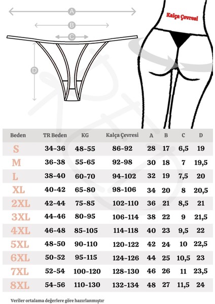 Red Love Cloud Askılı Tanga Külot (String) 7'li Paket fırsatları