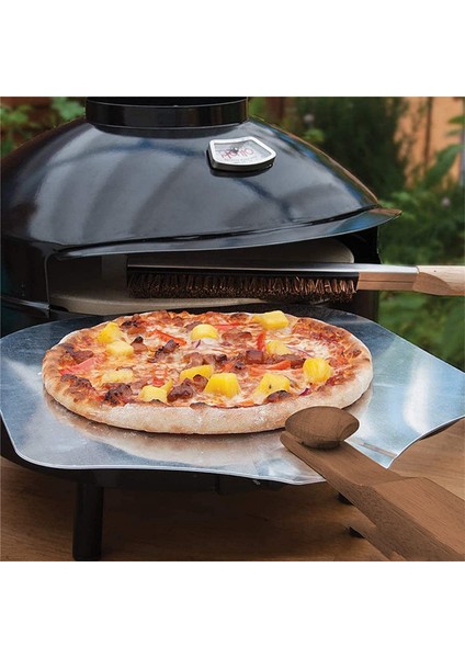 Pizza Fırın Fırçası Barbekü Fırçaları Ahşap Saplı Izgara Kazıyıcı Pizza Taşı Temizleme Fırçası Ev Temizlik Fırçası (Yurt Dışından)