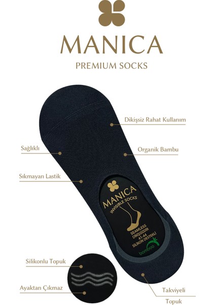 Erkek Bambu Babet Çorap 6 Çift - İkişer Çift Siyah, Lacivert, Füme fırsatları