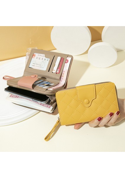 Cüzdan Kadın Uzun Para Cüzdanı Çoklu Kart Yuvası Toka Cüzdanı Büyük Kapasiteli Clutch Kadın (Yurt Dışından) fiyatları