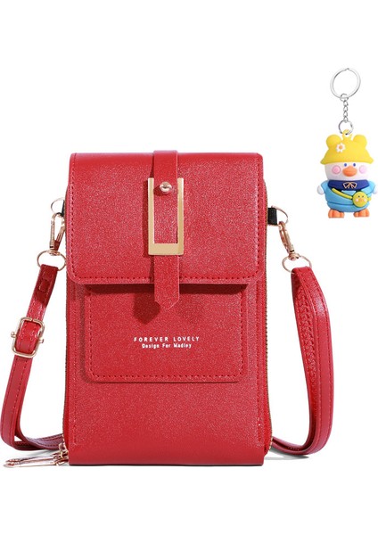 Cep Telefonu Çantası Crossbody Dokunmatik Ekran Cep Telefonu Çantası Cüzdan Omuz Çantası Taşınabilir (Yurt Dışından)