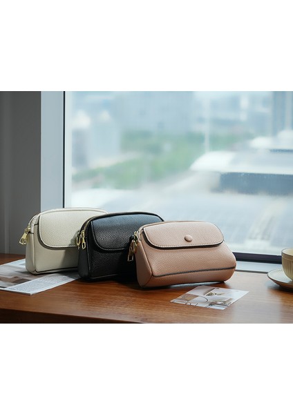 Crossbody Çanta Basit Moda Düz Renkli Çok Katmanlı Cep Telefonu Çantası Büyük Kapasiteli Seyahat Çantası (Yurt Dışından) fiyatları