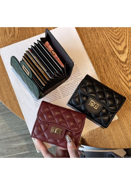 Bayan Kart Tutucu Toka Çoklu Kart Yuvası Kart Tutucu Cüzdan Moda (Yurt Dışından) modelleri