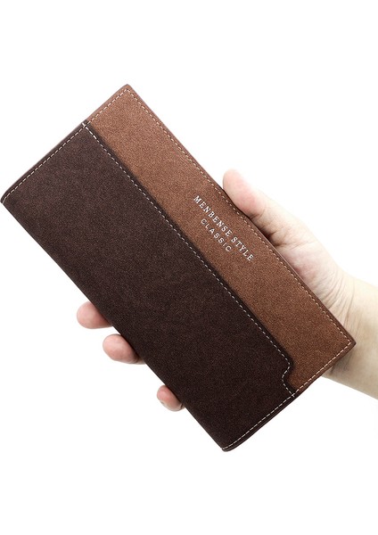 erkek Uzun Cüzdan Gündelik Dikme Buzlu Clutch Kimlik Çantası Çoklu Kart Yuvası Clutch Cüzdan (Yurt Dışından) fiyatları