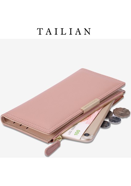 Cüzdan Bayan Koreli Versiyonu Uzun Cüzdan Çoklu Kart Pozisyonu Fermuarlı Çanta Kadın Para Klipsleri Çantalar Tutma (Yurt Dışından) modelleri