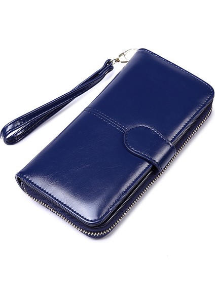Cüzdan Bayan Uzun Fermuar Tokası Büyük -Kapasiteli Çoklu Kartlı Bas Kart Çantası Tüm -Bir Çantada (Yurt Dışından)
