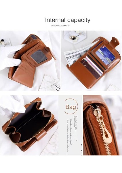 Cüzdan Bayan Uzun Fermuar Tokası Büyük -Kapasiteli Çoklu Kartlı Bas Kart Çantası Tüm -Bir Çantada (Yurt Dışından) fiyatları