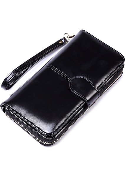 Cüzdan Bayan Uzun Fermuar Tokası Büyük -Kapasiteli Çoklu Kartlı Bas Kart Çantası Tüm -Bir Çantada (Yurt Dışından)