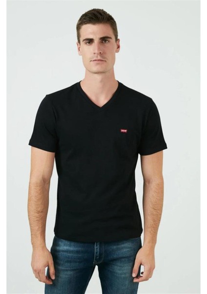 Levi's Minimalist V Yaka Kısa Kol Erkek T-Shirt - Günlük Stil