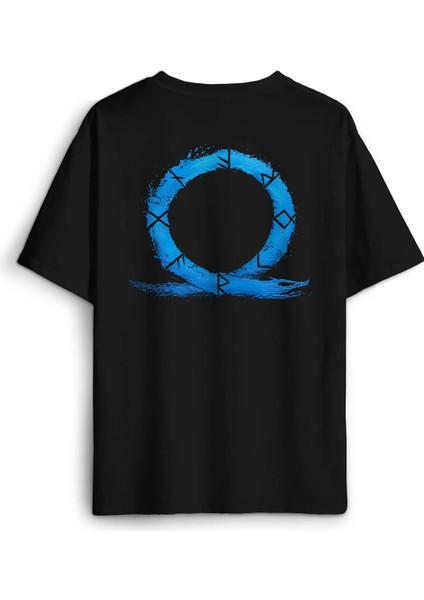 God Of War Ragnarok Oyun Gamer Sırt Ön Baskılı Oversize Tişört Unisex T-Shirt fiyatları