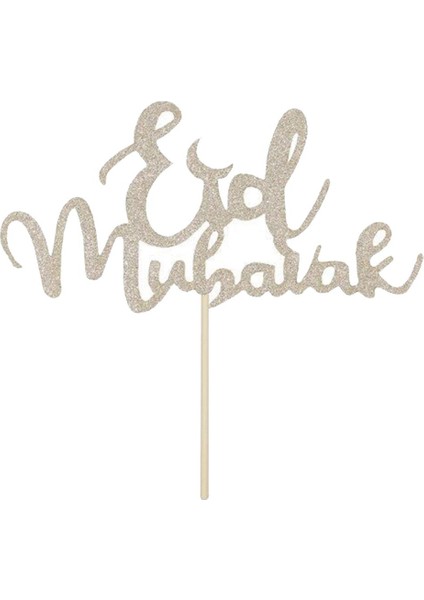 Eid Mubarak Kek Topper Iftar Etkinlikler Için Doğum Günü Festivali Partisi Dekor 1 (Yurt Dışından)