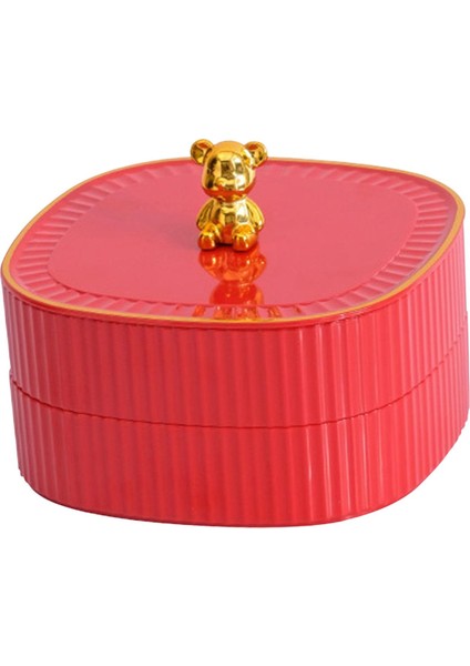 Renkli Atıştırmalık Saklama Kutusu Seti Çift Bölmeler Kırmızı (Yurt Dışından) indirimleri