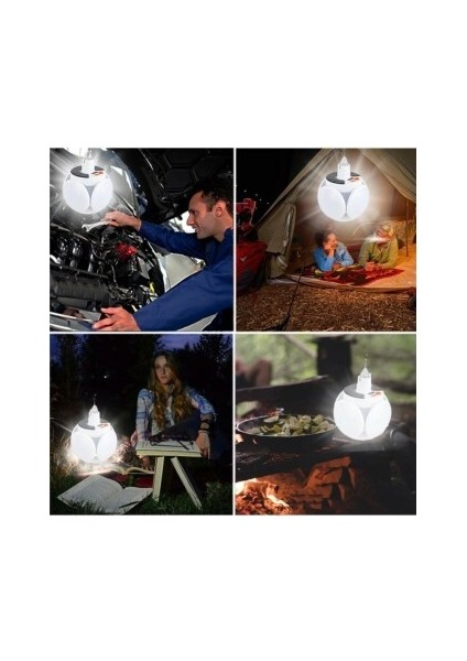 Solar Güneş Enerji ve USB Sarjlı 5 Kanatlı Bahçe Aydınlatma LED Askılı Pratik Kamp Lamba fiyatları