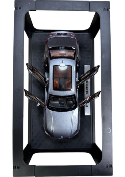 1:24 Metal Model Koleksiyon Araba Bmw 7 Gri 21 cm CZ151B modelleri