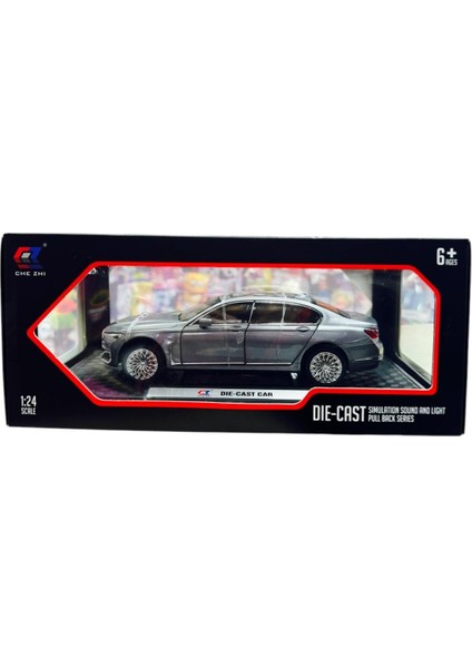 1:24 Metal Model Koleksiyon Araba Bmw 7 Gri 21 cm CZ151B indirimleri