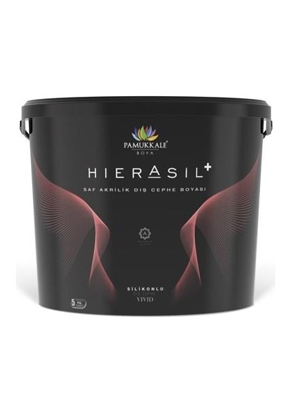 Hierasil+ Ipek Mat Silikonlu Dış Cephe Boyası 15 Lt Orjinal Siyah