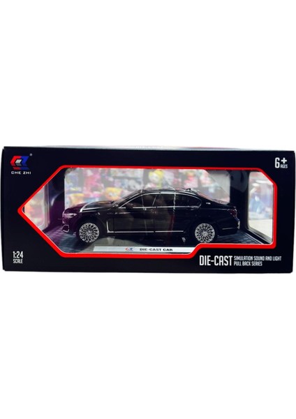 1:24 Metal Model Koleksiyon Araba Bmw 7 Siyah 21 cm CZ151B indirimleri