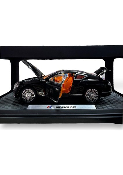 1:24 Metal Model Koleksiyon Araba Bentley Siyah 21 cm CZ140B