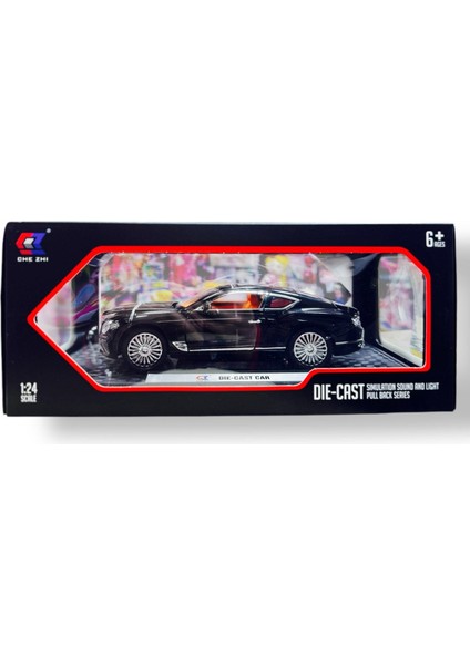 1:24 Metal Model Koleksiyon Araba Bentley Siyah 21 cm CZ140B