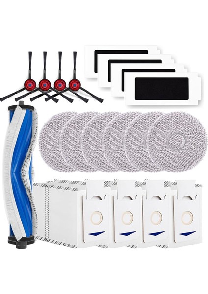Ecovacs Deebot T30 Pro Omni / T30 Omni Robot Süpürge Aksesuarları, Ana Fırça, Toz Torbaları, Bezler, Filtreler (Yurt Dışından)