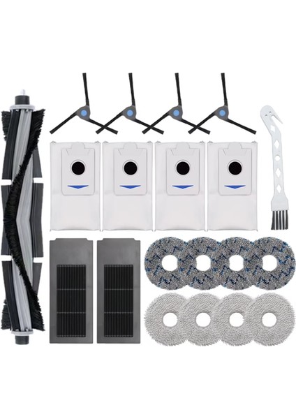 Ecovacs Deebot X2 Omni / X2 / X2 Pro / DEX86 Robot Süpürgeler Için Yedek Aksesuar Seti, Ana Fırça, Yan Fırçalar, Filtre (Yurt Dışından)
