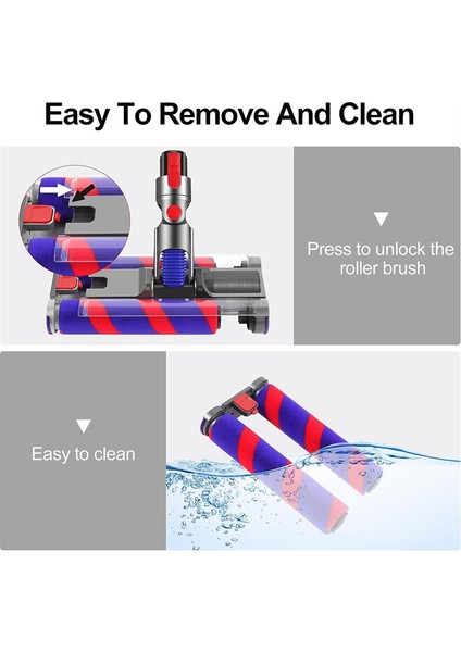 Dyson V7 V8 V10 V11 V15 Serisi Motor Başlığı, Yumuşak Silindir Temizleme Başlığı, Çift Silindir Fırçası Için Vakum Başlığı Değişimi (Yurt Dışından) fırsatları