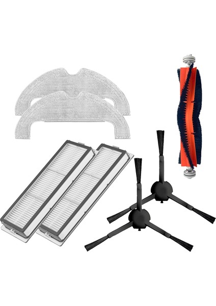 Ana Yan Fırça Filtre Paspas Bezi Takımı Xiaomi Vacuum 2 Ultra STYTJ05ZHMHW Robot Süpürge Rulo Fırça Parçaları (Yurt Dışından)