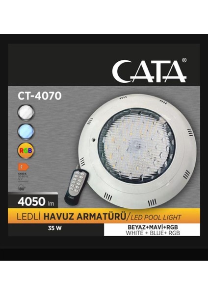 CT-4070 Ledli Havuz Armatürü 35W Rgb fiyatları