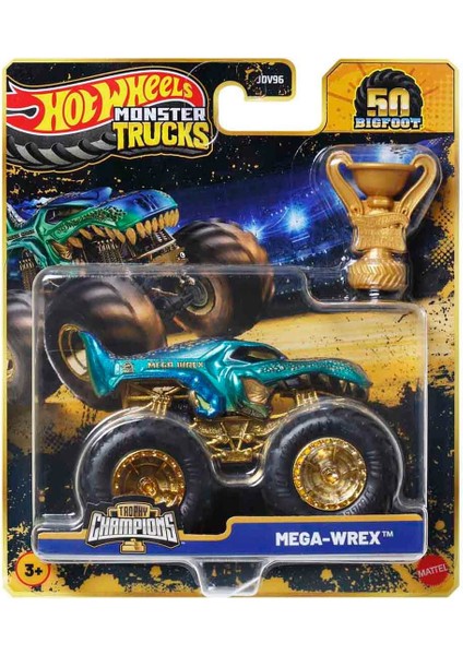 Monster Trucks Bigfoot Trophy Şampiyonları Tekli Arabalar JDV96 - JDW01 Mega - Wrex