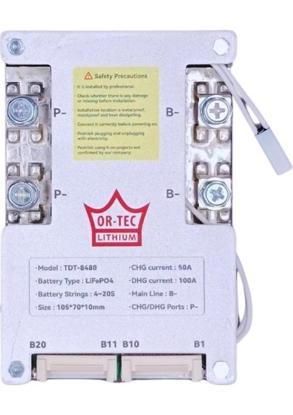Lifepo4 Universal 4S-20S 100A Bms