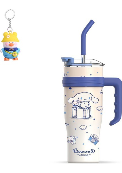 Sanrio Big Mac Termos Bardağı Büyük Kapasiteli Su Bardağı Pipetli Buz Bardağı Araba Bardağı (Yurt Dışından)